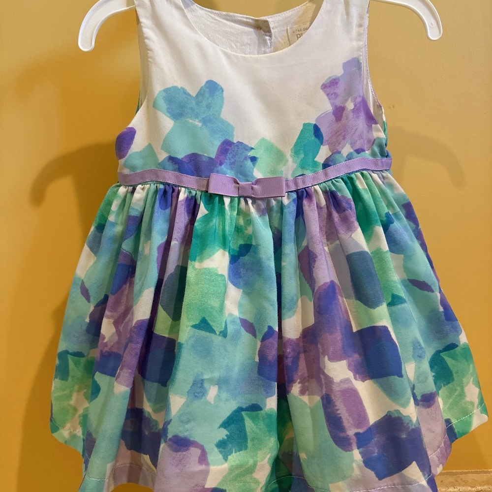 1 Colorful Kids Sleeveless Dress and 1 Watermelon theme 2 pieces outfit